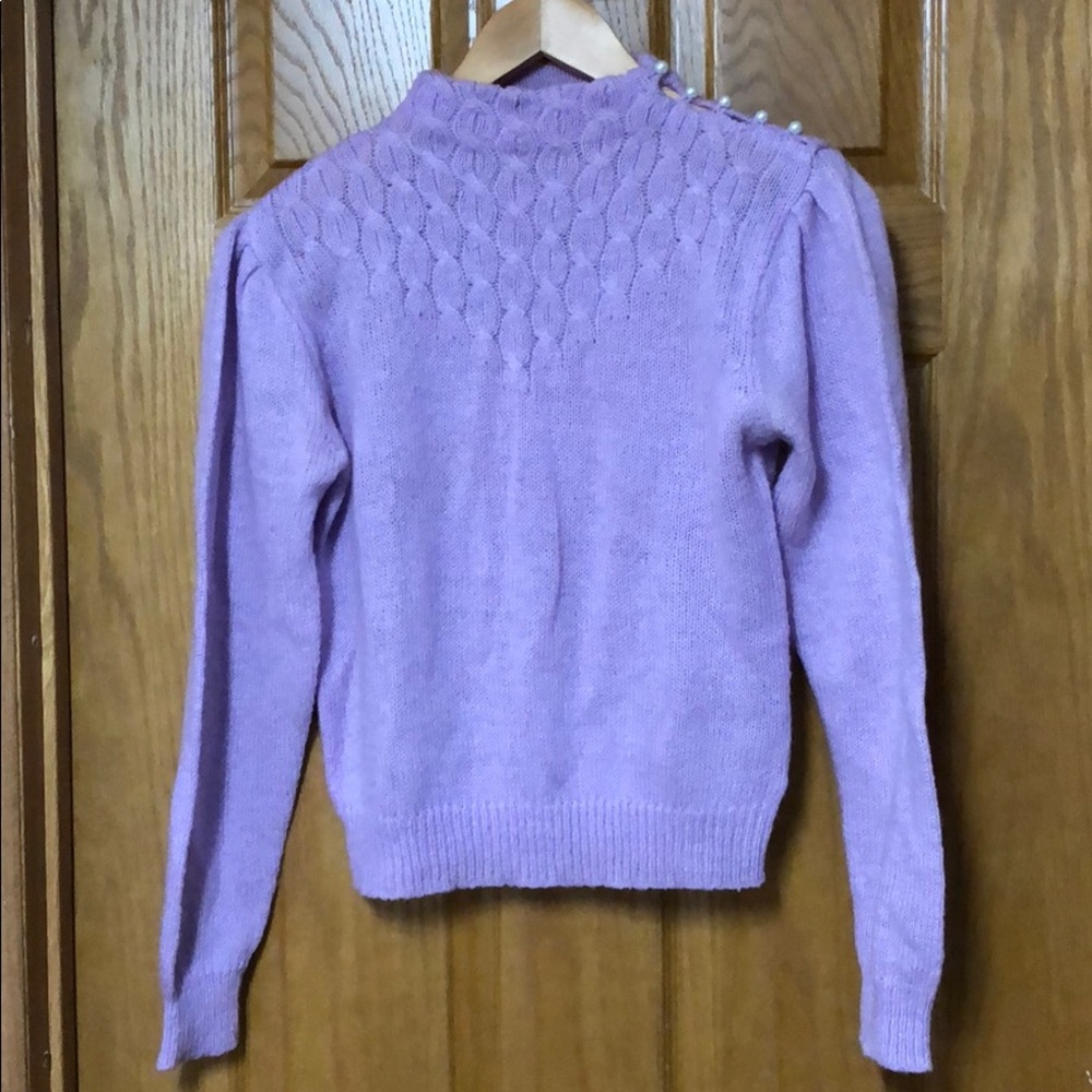 Vintage Lavender Cowl Neck Sweater